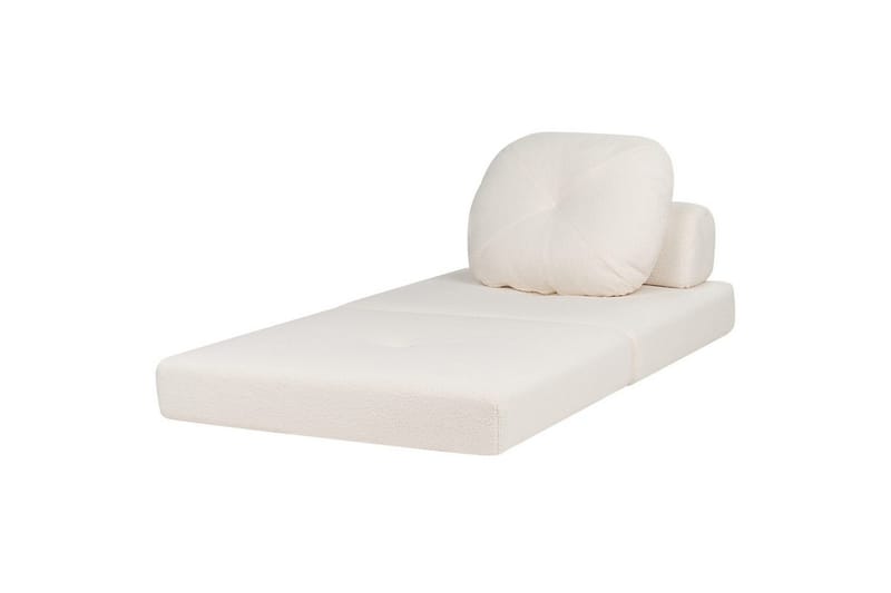 Sovesofa Olden - Hvit/Bouclé, 81x182 cm - Møbler - Stoler & lenestoler - Lenestoler - Sovestol