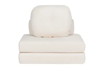 Sovesofa Olden - Hvit/Bouclé, 81x182 cm - Møbler - Stoler & lenestoler - Lenestoler - Sovestol
