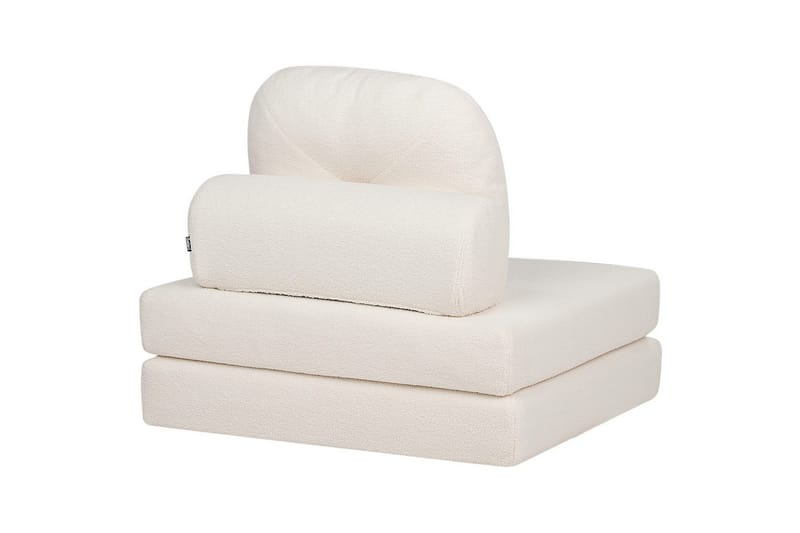 Sovesofa Olden - Hvit/Bouclé, 81x182 cm - Møbler - Stoler & lenestoler - Lenestoler - Sovestol