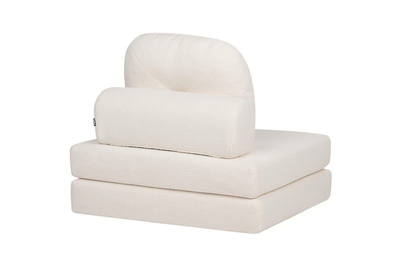 Sovesofa Olden - Hvit/Bouclé, 81x182 cm - Møbler - Stoler & lenestoler - Lenestoler - Sovestol