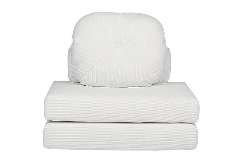 Sovesofa Olden - Hvit/Manchesterstoff, 81x182 cm - Møbler - Stoler & lenestoler - Lenestoler - Sovestol