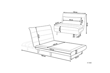 Sovesofa Setten - Beige, lyst tre - Møbler - Stoler & lenestoler - Lenestoler - Sovestol
