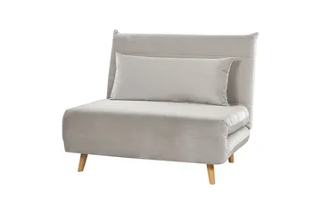 Sovesofa Setten - Grå, lyst tre - Møbler - Stoler & lenestoler - Lenestoler - Sovestol