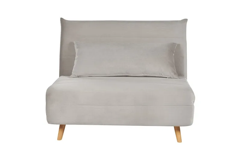 Sovesofa Setten, Grå, lyst tre