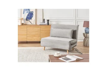 Sovesofa Setten - Grå, lyst tre - Møbler - Stoler & lenestoler - Lenestoler - Sovestol