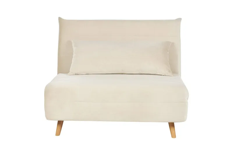 Sovesofa Setten - Hvit, lyst tre - Møbler - Stoler & lenestoler - Lenestoler - Sovestol