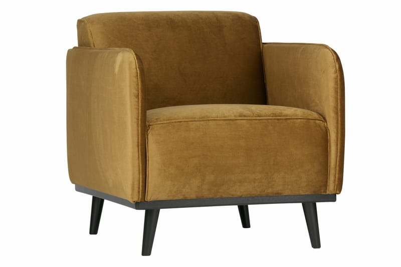 Statement Fløyelslenestol, Honninggul