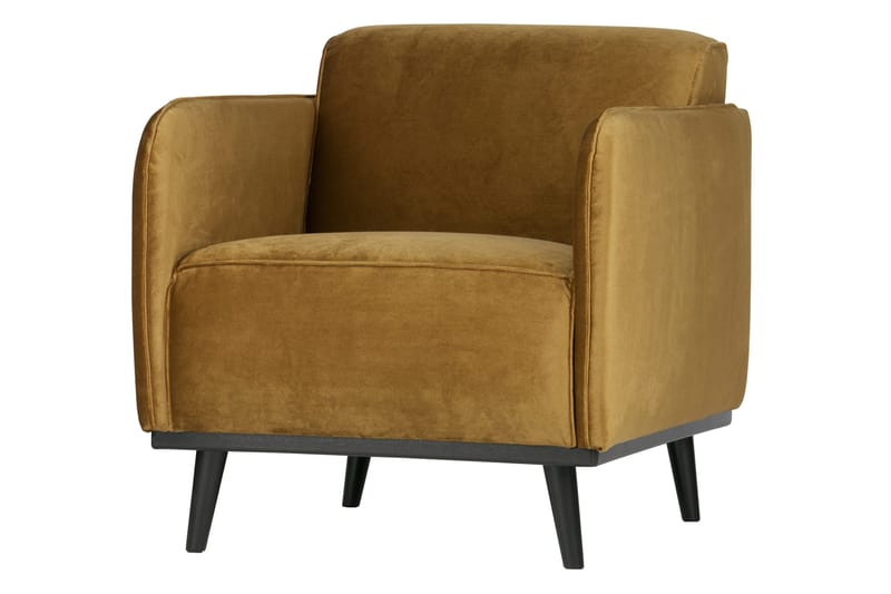 Statement Fløyelslenestol - Honninggul - Møbler - Stoler & lenestoler - Lenestoler