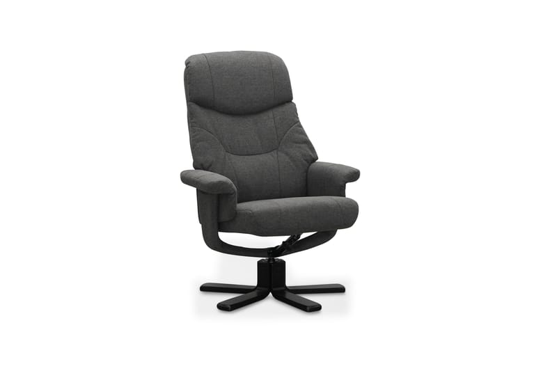 Sunar Lenestol - Mørk grå - Møbler - Stoler & lenestoler - Lenestoler - Lenestol med fotskammel