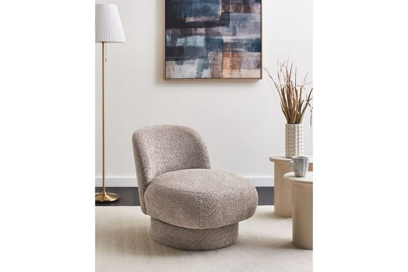 Svingbar lenestol Aylo - Beige - Møbler - Stoler & lenestoler - Lenestoler - Lenestoler uten armlene