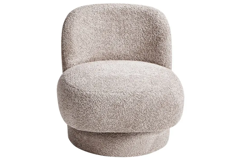 Svingbar lenestol Aylo - Beige - Møbler - Stoler & lenestoler - Lenestoler - Lenestoler uten armlene