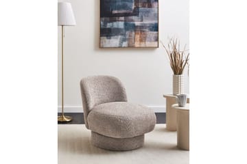 Svingbar lenestol Aylo - Beige - Møbler - Stoler & lenestoler - Lenestoler - Lenestoler uten armlene