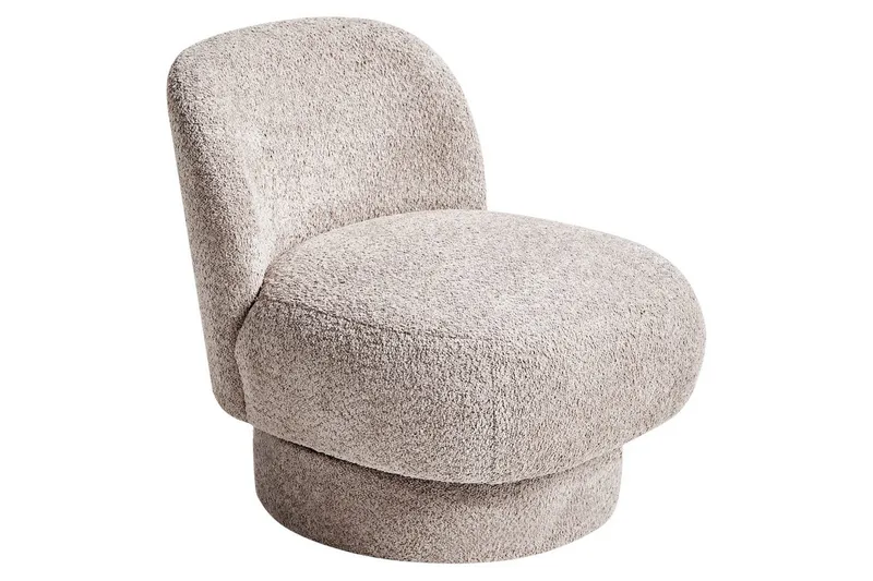 Svingbar lenestol Aylo - Beige - Møbler - Stoler & lenestoler - Lenestoler - Lenestoler uten armlene