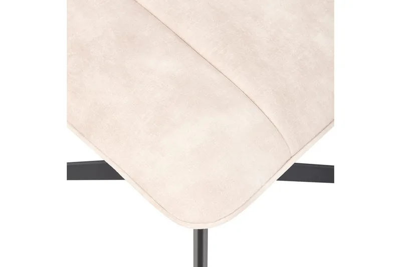 Svingbar lenestol Lia - Beige, svart - Møbler - Stoler & lenestoler - Lenestoler - Lenestoler uten armlene