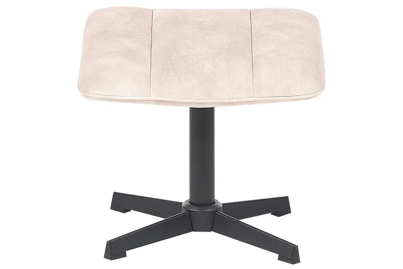 Svingbar lenestol Lia - Beige, svart - Møbler - Stoler & lenestoler - Lenestoler - Lenestoler uten armlene