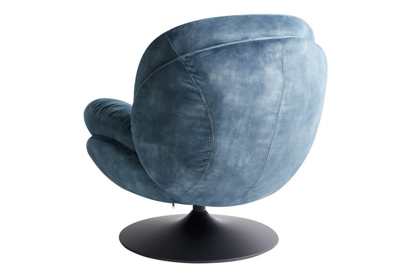 Svingbar lenestol Nolvik - Blå, Svart - Møbler - Stoler & lenestoler - Lenestoler - Lenestoler uten armlene