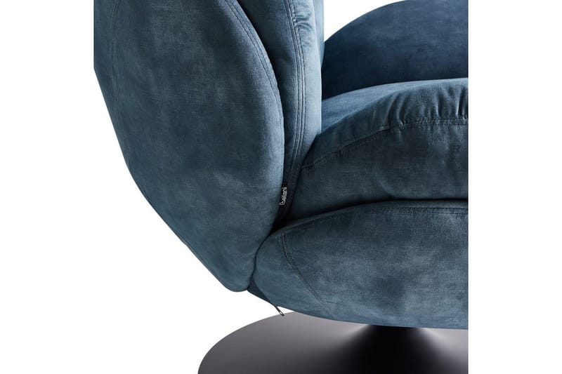 Svingbar lenestol Nolvik - Blå, Svart - Møbler - Stoler & lenestoler - Lenestoler - Lenestoler uten armlene