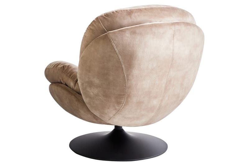 Svingbar lenestol Nolvik - Sandbeige, svart - Møbler - Stoler & lenestoler - Lenestoler - Lenestoler uten armlene