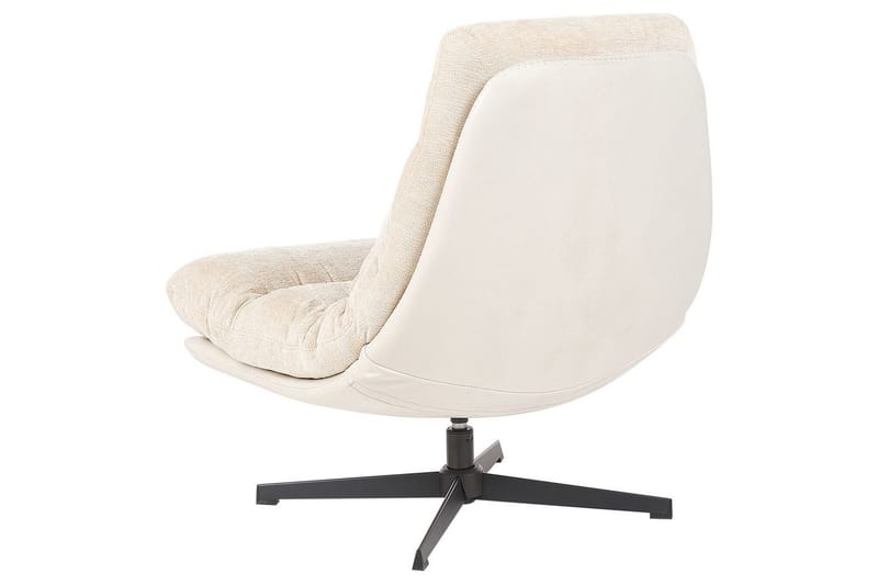 Svingbar lenestol Tovik - Beige, svart - Møbler - Stoler & lenestoler - Lenestoler - Lenestoler uten armlene