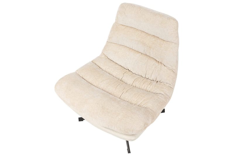 Svingbar lenestol Tovik - Beige, svart - Møbler - Stoler & lenestoler - Lenestoler - Lenestoler uten armlene