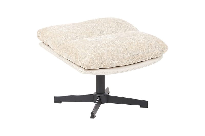 Svingbar lenestol Tovik - Beige, svart - Møbler - Stoler & lenestoler - Lenestoler - Lenestoler uten armlene