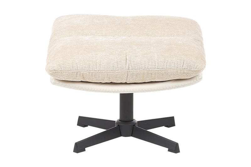 Svingbar lenestol Tovik - Beige, svart - Møbler - Stoler & lenestoler - Lenestoler - Lenestoler uten armlene