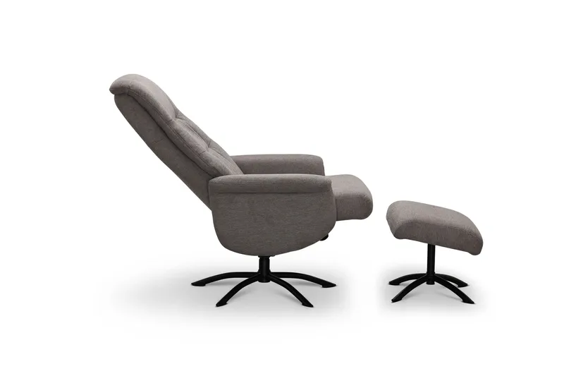 Tamu Lenestol - Brun - Møbler - Stoler & lenestoler - Lenestoler - Lenestol med fotskammel