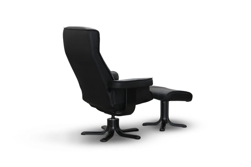 Tateo Lenestol Skinn - Svart - Møbler - Stoler & lenestoler - Lenestoler - Recliner & kinostol