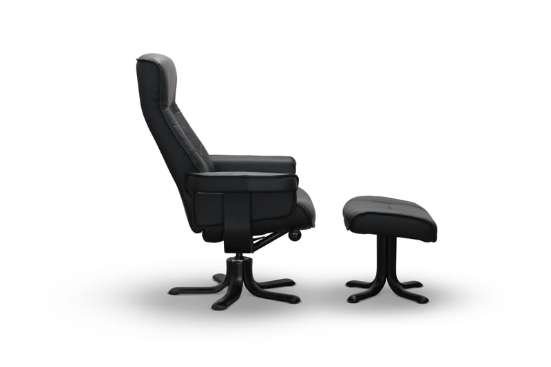 Tateo Lenestol Skinn - Svart - Møbler - Stoler & lenestoler - Lenestoler - Recliner & kinostol