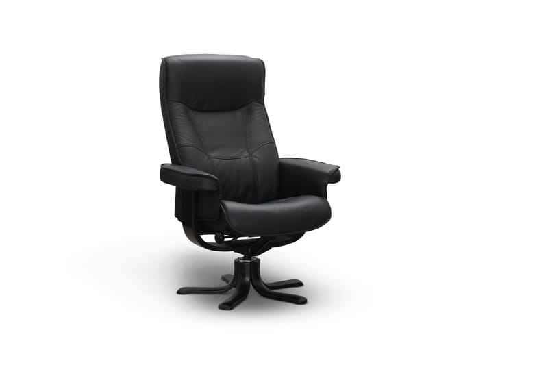 Tateo Lenestol Skinn - Svart - Møbler - Stoler & lenestoler - Lenestoler - Recliner & kinostol