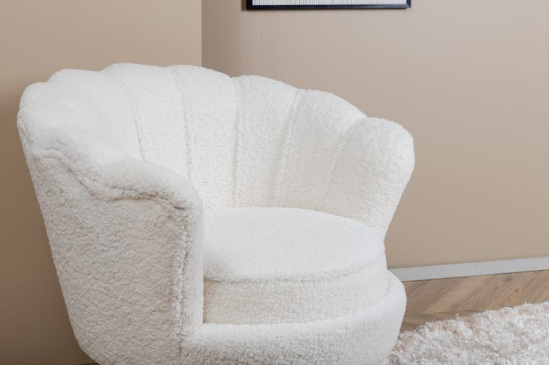 Teddy Lenestol Calais - Hvit - Møbler - Stoler & lenestoler - Lenestoler