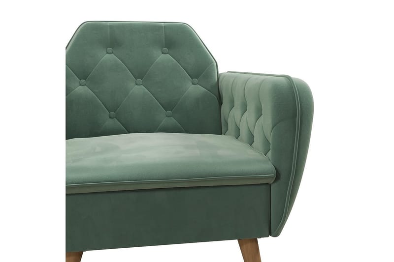 Teresa Lenestol Fløyel/Lysegrønn - Novogratz - Møbler - Stoler & lenestoler - Lenestoler