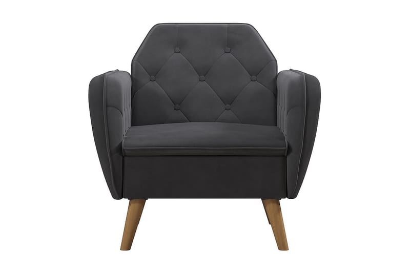 Teresa Lenestol Grå/Fløyel - Novogratz - Møbler - Stoler & lenestoler - Lenestoler