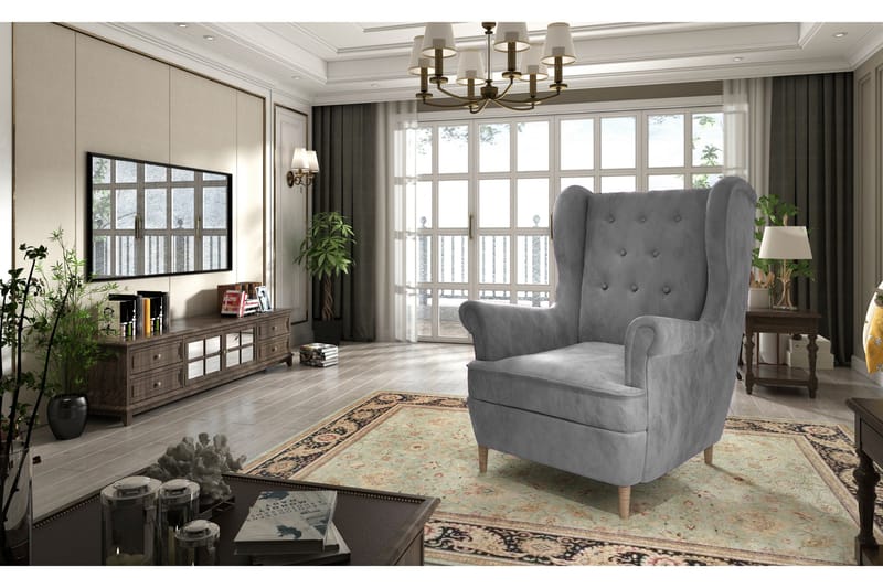 Tiny Lenestol - Grå - Møbler - Stoler & lenestoler - Lenestoler