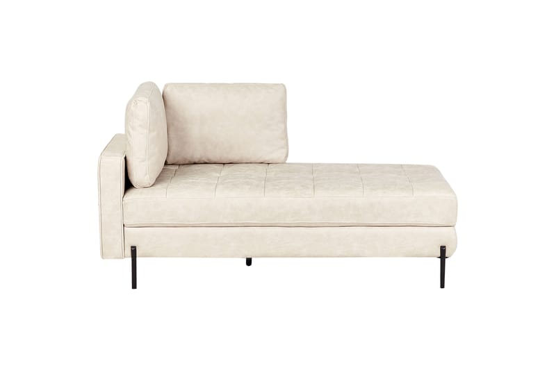 Toliman Sjeselong 172 cm Venstre - Beige/Svart - Møbler - Stoler & lenestoler - Lenestoler - Sjeselonglenestol & divanlenestol