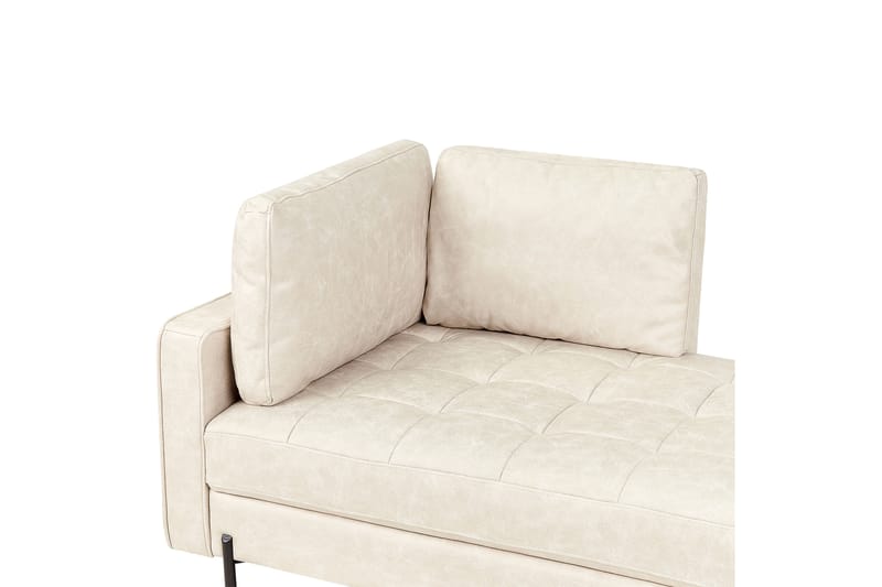 Toliman Sjeselong 172 cm Venstre - Beige/Svart - Møbler - Stoler & lenestoler - Lenestoler - Sjeselonglenestol & divanlenestol
