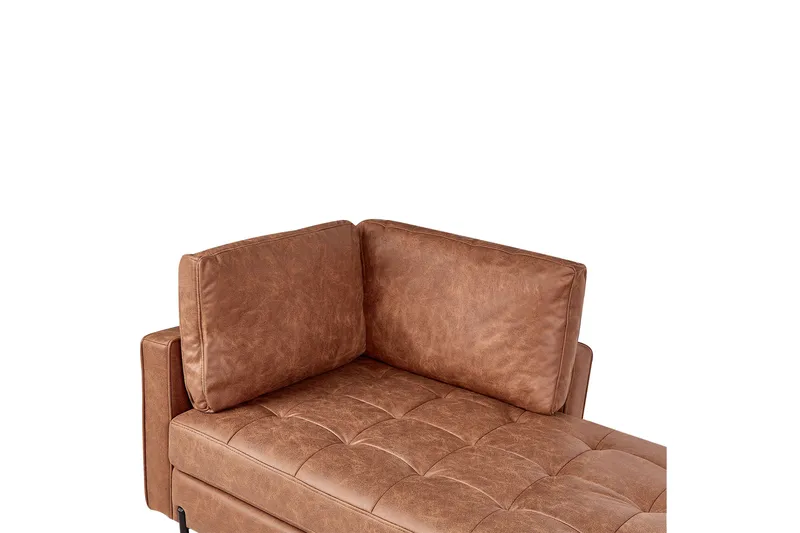 Toliman Sjeselong 172 cm Venstre - Brun/Svart - Møbler - Stoler & lenestoler - Lenestoler - Sjeselonglenestol & divanlenestol