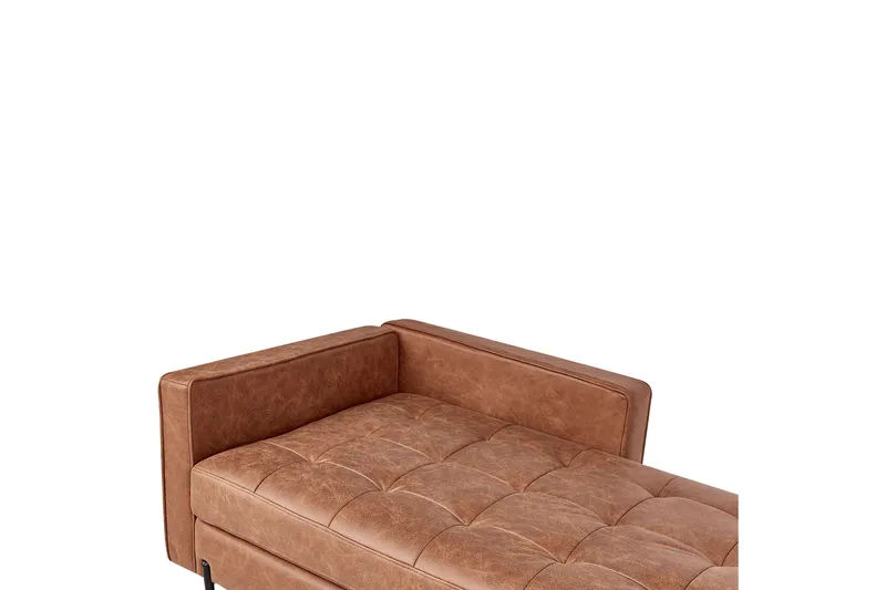 Toliman Sjeselong 172 cm Venstre - Brun/Svart - Møbler - Stoler & lenestoler - Lenestoler - Sjeselonglenestol & divanlenestol