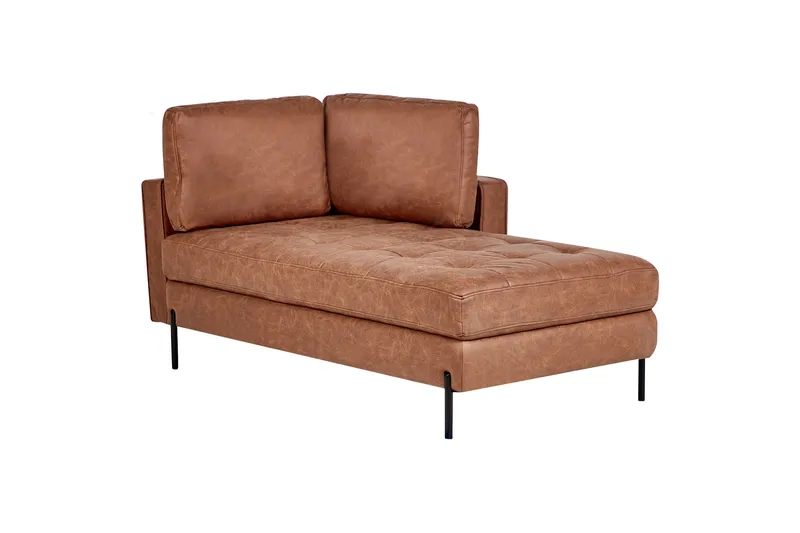 Toliman Sjeselong 172 cm Venstre - Brun/Svart - Møbler - Stoler & lenestoler - Lenestoler - Sjeselonglenestol & divanlenestol