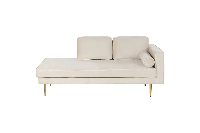 Topo Sjeselong 171 cm Høyre, Beige/Gull