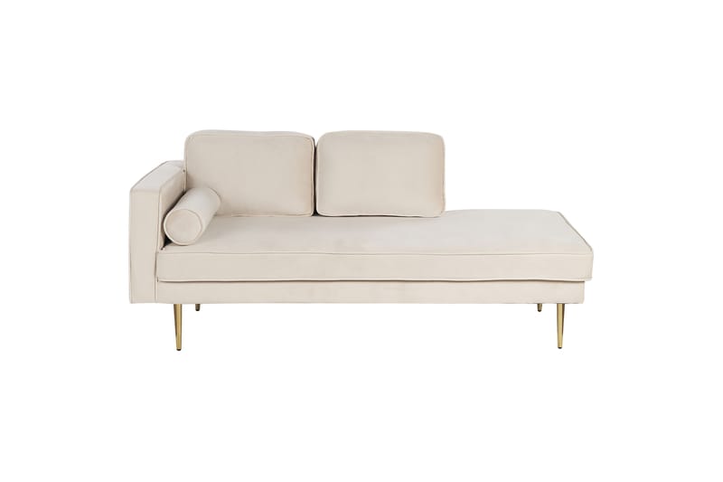 Topo Sjeselong 171 cm Venstre - Beige/Gull - Møbler - Stoler & lenestoler - Lenestoler - Sjeselonglenestol & divanlenestol