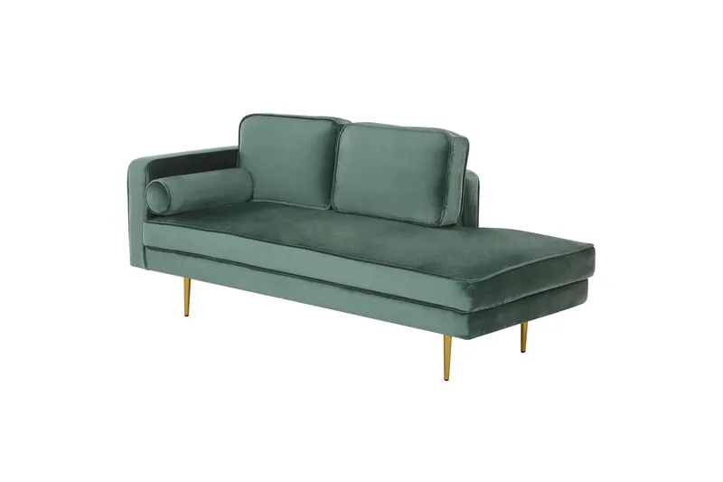 Topo Sjeselong 171 cm Venstre - Gull/Grønn - Møbler - Stoler & lenestoler - Lenestoler - Sjeselonglenestol & divanlenestol