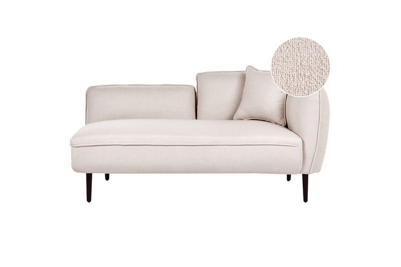 Toyoki Sjeselong 138 cm Høyre - Beige/Svart - Møbler - Stoler & lenestoler - Lenestoler - Sjeselonglenestol & divanlenestol