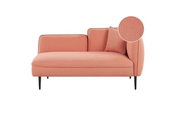 Toyoki Sjeselong 138 cm Høyre - Svart/Rosa - Møbler - Stoler & lenestoler - Lenestoler - Sjeselonglenestol & divanlenestol