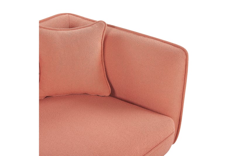 Toyoki Sjeselong 138 cm Høyre - Svart/Rosa - Møbler - Stoler & lenestoler - Lenestoler - Sjeselonglenestol & divanlenestol