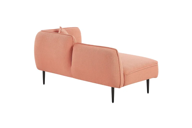 Toyoki Sjeselong 138 cm Høyre - Svart/Rosa - Møbler - Stoler & lenestoler - Lenestoler - Sjeselonglenestol & divanlenestol