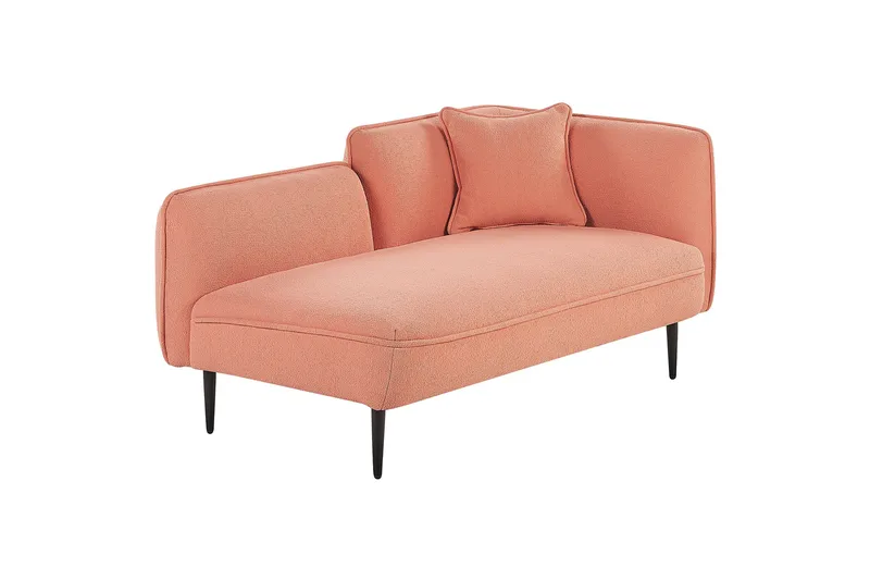 Toyoki Sjeselong 138 cm Høyre - Svart/Rosa - Møbler - Stoler & lenestoler - Lenestoler - Sjeselonglenestol & divanlenestol