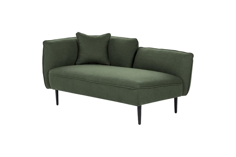 Toyoki Sjeselong 138 cm Venstre - Svart/Grønn - Møbler - Stoler & lenestoler - Lenestoler - Sjeselonglenestol & divanlenestol