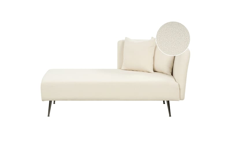 Toyoko Sjeselong 156 cm Høyre - Svart/Hvit - Møbler - Stoler & lenestoler - Lenestoler - Sjeselonglenestol & divanlenestol