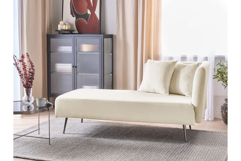 Toyoko Sjeselong 156 cm Høyre - Svart/Hvit - Møbler - Stoler & lenestoler - Lenestoler - Sjeselonglenestol & divanlenestol